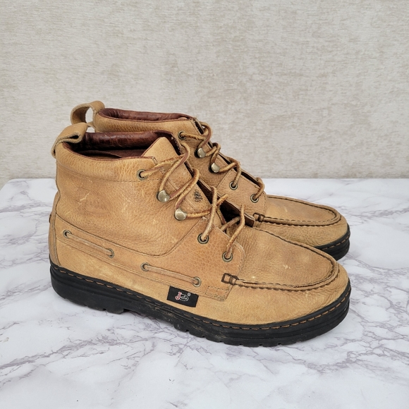 Justin Boots Shoes Justin 995 Boots Mens 1m Copper Grizzly Lace Up